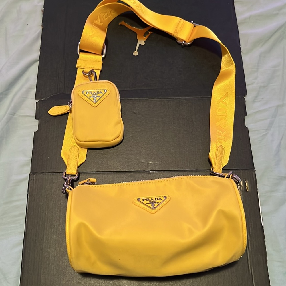 Prada re-edition mini nylon duffle